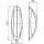 Umrissleuchte - oval links