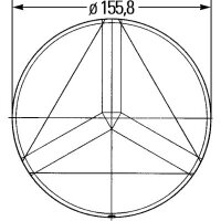 Dreieckrückstrahler selbstklebend 156 x 56 mm