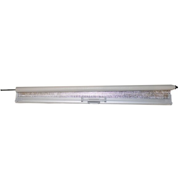 Verdunklungsrollo alu/beige 1750 x 700 mm