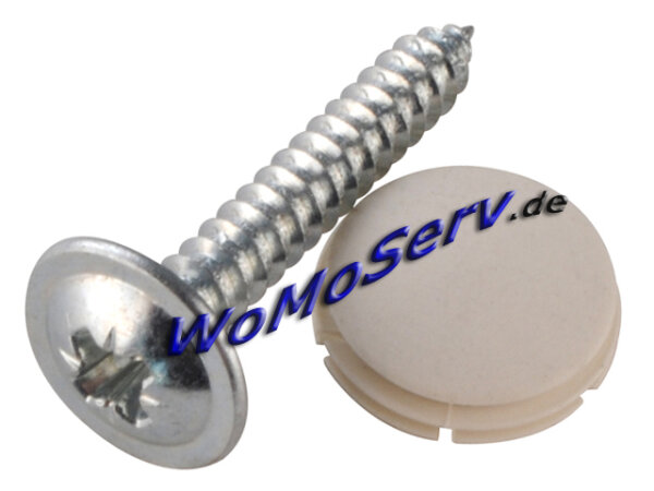 Befestigungssatz für Innenrahmen S3/S4 12 Schrauben 12 Kappen beige