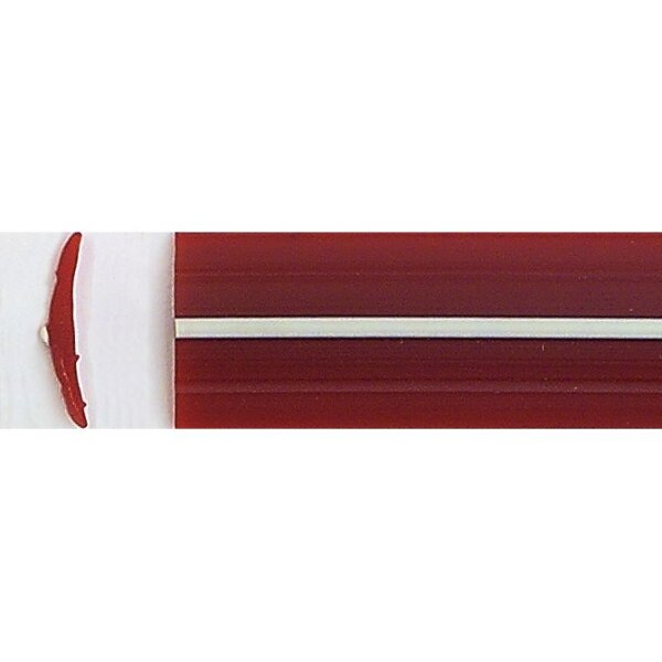 Leistenfüller 11,9 mm - rot/elfenbein - Meterware