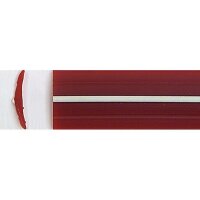 Leistenfüller 11,9 mm - rot/elfenbein - Meterware