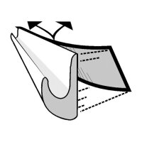 Regenrinne Drip Stop für Türen 75 cm, weiß