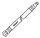 Mitteldruck-Schlauchleitung 300 mm 1/4 Zoll links
