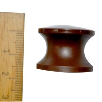 Druckknopf ohne Rosette Kunststoff braun