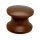 Druckknopf ohne Rosette Kunststoff braun