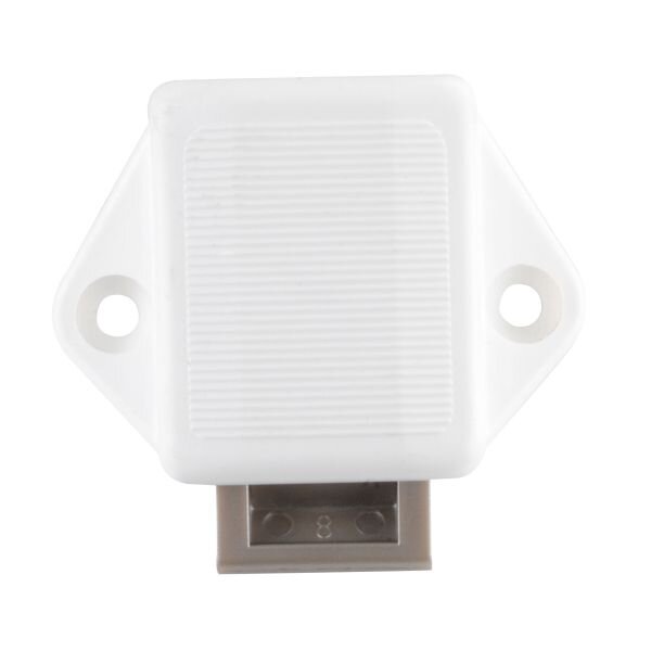 Mini-Push-Lock-Schloss, weiss 15 mm