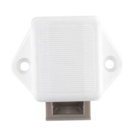 Mini-Push-Lock-Schloss, weiss 15 mm