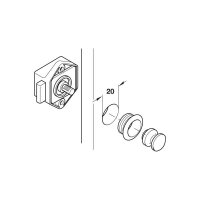 Mini-Push-Lock-Schloss, braun 15 mm