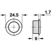 Druckknopf silber 16 mm SB