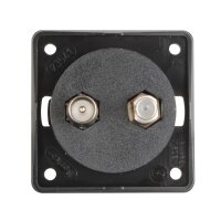 Antennensteckdose TV/SAT Integro, schwarz matt
