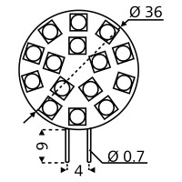 15er SMD Modul Sockel G4