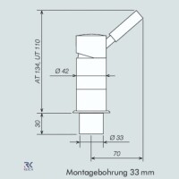 Einhebelmischer Keramik Trend E Auftisch, chrom