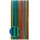 Streifenvorhang bunt, schwarz 90 x 200 cm
