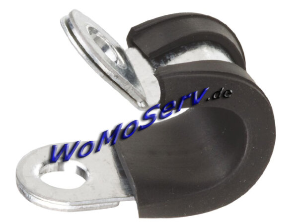 Rohrschelle mit Gummiprofil, Gasrohr 10mm - 1x #310/954; 9955212