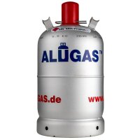 Alu-Gasflasche 11 kg kplt. mit Ventil und Schutz
