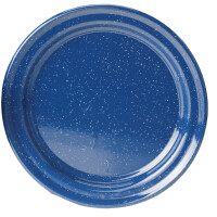 Emaille Essteller 26 cm blau