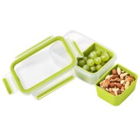 Clip & Go Snackbox 0,55 Liter rechteckig mit Einsätzen