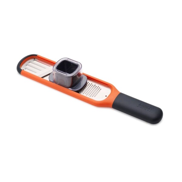Mini-Reibe und -Hobel 2in1 orange/schwarz