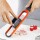 Mini-Reibe und -Hobel 2in1 orange/schwarz