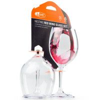 Rotweinglas Nesting 275 ml 2er-Set mit abschraubbaren...