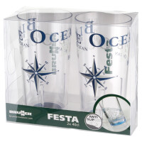 Trinkglas Festa Blue Ocean 2er-Set 400 ml