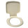 Toilettensitz mit Deckel grauweiß für Porta Potti Qube