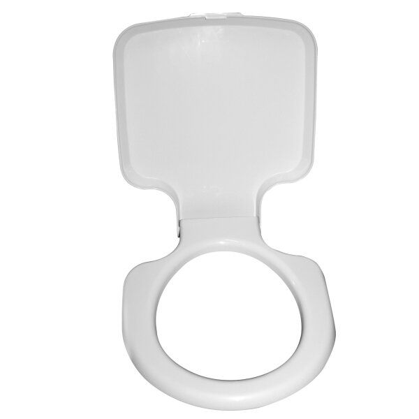 Toilettensitz mit Deckel signalweiß für Porta Potti Qube