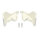 Frontblendenendkappen creme TO 9200, Satz links und rechts