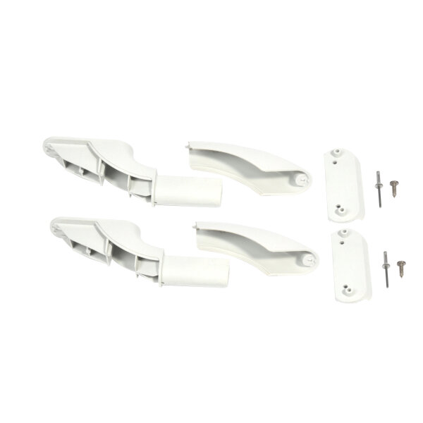 Endstück weiß für Roof-Rack, 2er Satz komplett