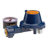 Niederdruckregler Abgang 90° 50 mbar