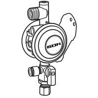 Niederdruckregler 1,5 kg/h 30 mbar, 1,5 kg/h, Typ EN61DS