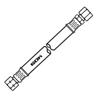 Mitteldruck-Schlauchleitung 400 mm RVS 8