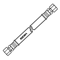 Mitteldruck-Schlauchleitung PS 10 bar RVS 8 x RVS 8 x...