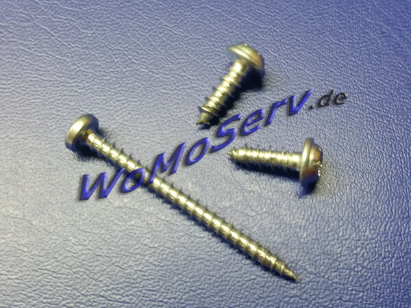 Verschraubung, Aussteller (S3, S4 + S5) - 2x Glas- + Rahmenschraube