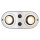 LED Zwillingsaufbauleuchte 12 Volt / 2 x 1 Watt