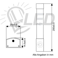 Lichtleiste 60 cm, 123 SMD matt, warmweiß