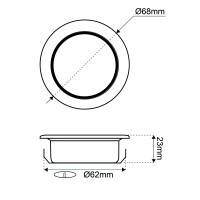 Möbeleinbauleuchte mit 10er SMD Modul