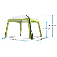 Pavillon Aquamar 300 x 300 x 220 cm
