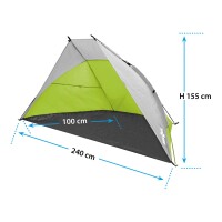 Strandmuschel Tonga 240 x 110 x 155 cm
