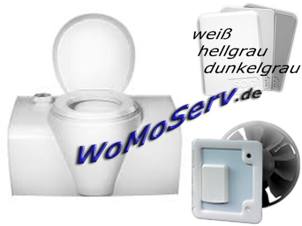 WC-Entlüftung SOG 1 Typ G für alle C500, dunkelgrau