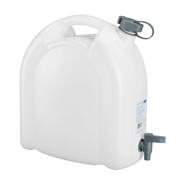 Wasserkanister 15 Liter mit Ablasshahn, ohne Ausgießer