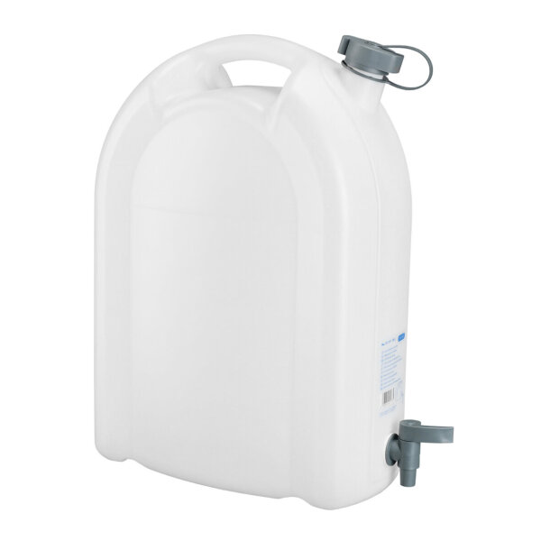 Wasserkanister 20 Liter mit Ablasshahn, ohne Ausgießer