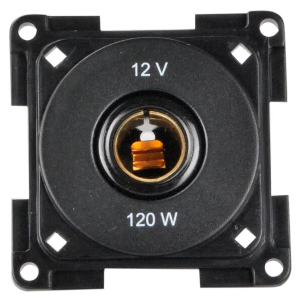 Normsteckdose schwarz 12 V Auto
