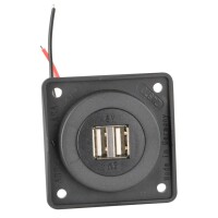 Doppel-USB Ladesteckdose anthrazit Integro