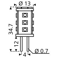 15er LED Stiftsockel Sockel G4