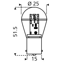 16er SMD Globe Sockel BA15s