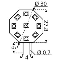 9er SMD Modul Sockel G4
