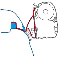 Fiammastore F45 S VW T5/T6 California Polar White, Royal Grey