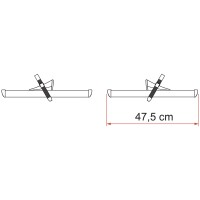 Fahrradschiene Rail Premium 48 2 x 48 cm